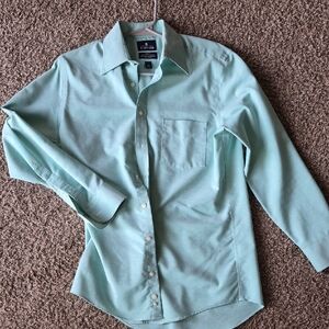 Stafford Men's Light Blue Button Down Shirt
